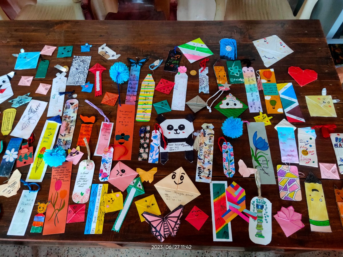 BOOKMARKS SUBMITTED BY STUDENTS OF CLASS VI TO VIII